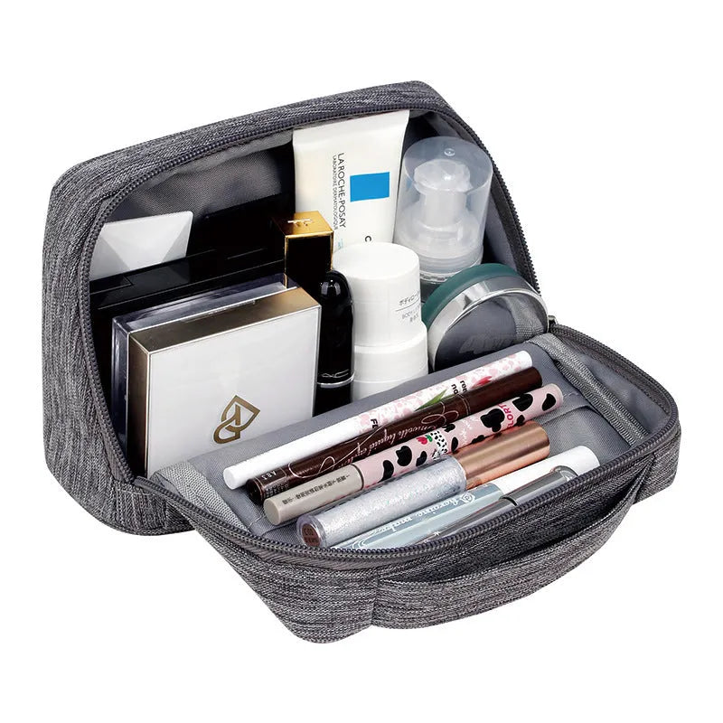 Women's portable waterproof makeup and skincare storage bag in polyester, available in five colours