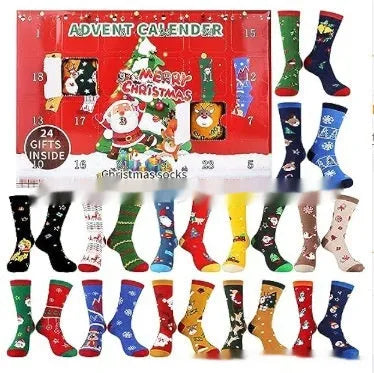 Cute mini Christmas sock resin figurine from a blind box, a festive decoration for holiday trees.