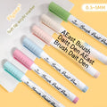 Set of gouache pens with soft brush tips for hand account painting and graffiti artwork