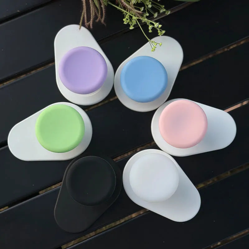 Silicone cup cover bracket for magnetic mobile phone airbag stand in green colour