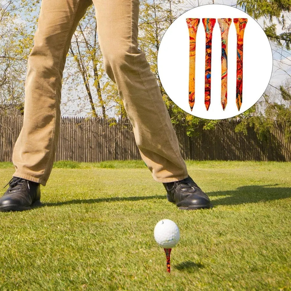 50 colourful golf ball holders arranged in rows showing assorted colours and 70mm diameter
