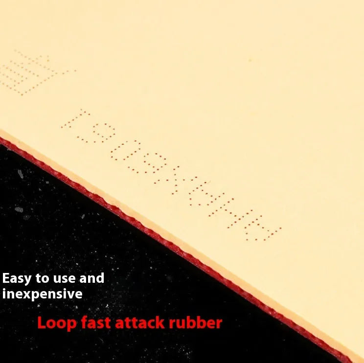 Fast Attack Sticky Classic-50 table tennis racket with anti-rubber in red or black colour options.
