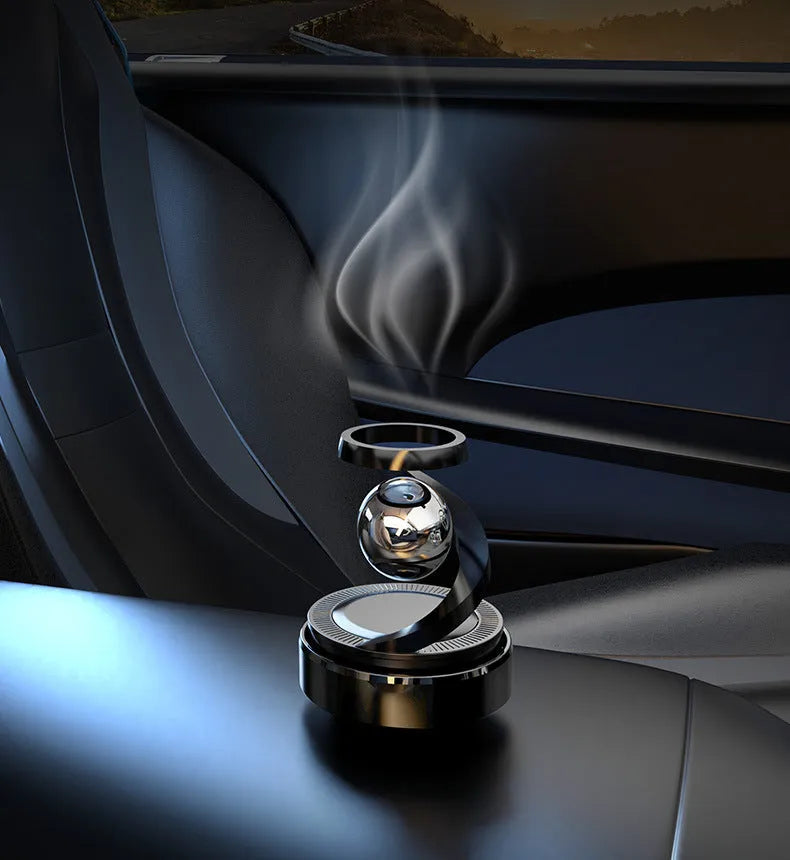 Car aromatherapy solar decoration perfume unit with four fragrance options