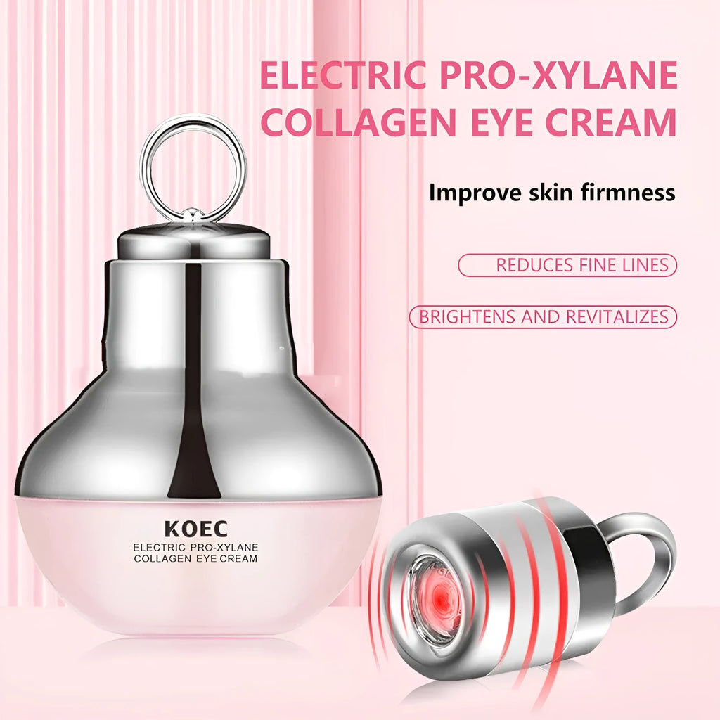 Collagen polypeptide electric eye cream with built-in massager for firming and hydrating under eyes