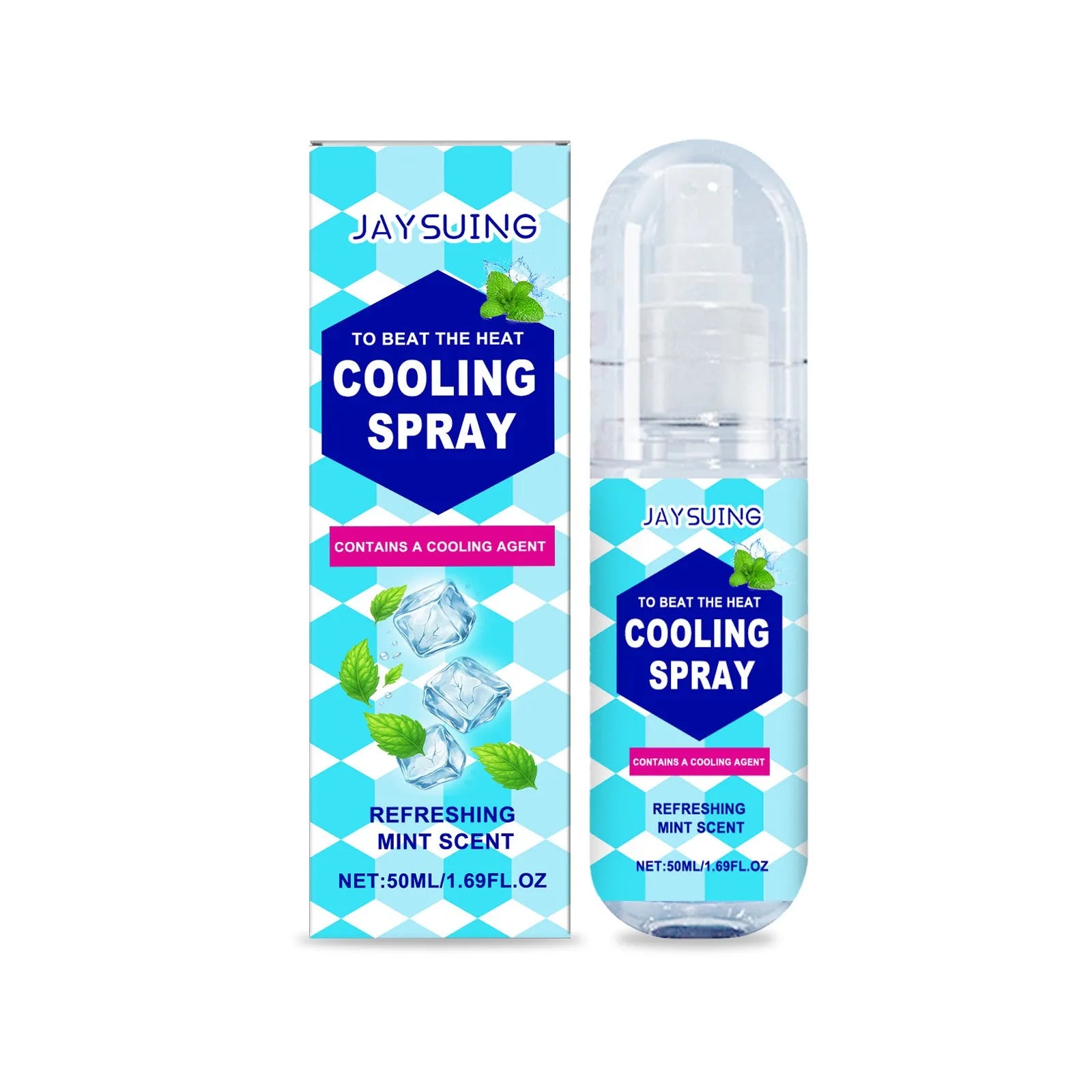 50ml summer cooling spray bottle with mint extract for outdoor personal refreshment