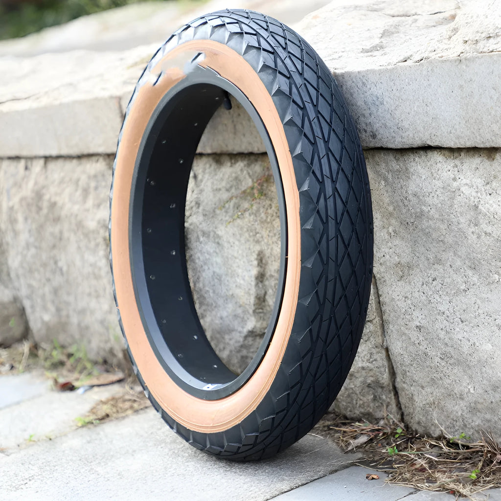 Brown rubber tyre with 20x4.0 inch dimensions for electric beach cars and snowmobiles