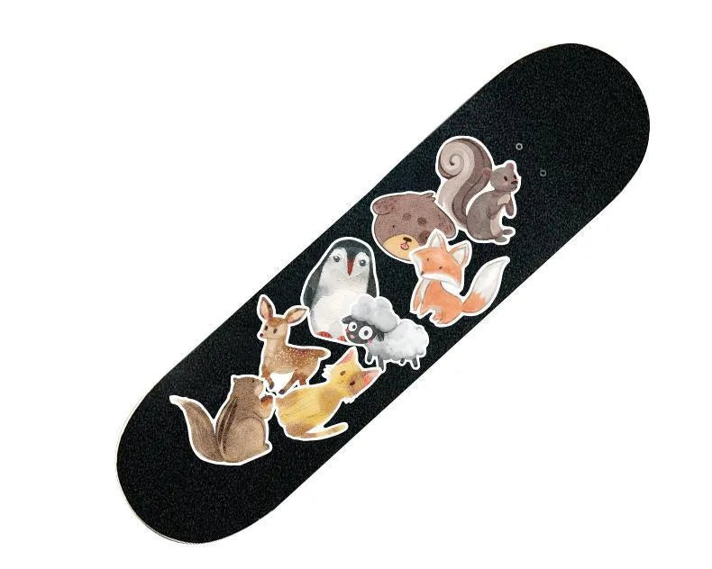 36 retro beach vinyl stickers in 6-10cm sizes with matte finish