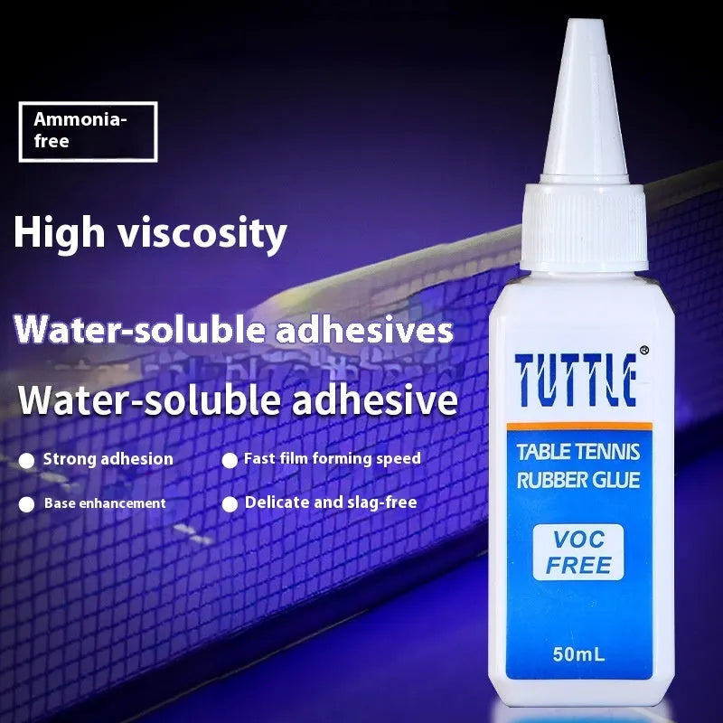 50ml bottle of water-soluble inorganic table tennis glue for racket rubber