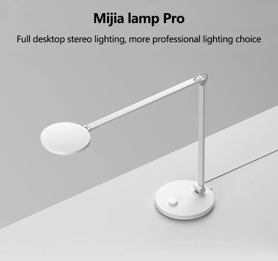 ProLED folding desk lamp with adjustable arm and intelligent eye protection features on a wooden desk