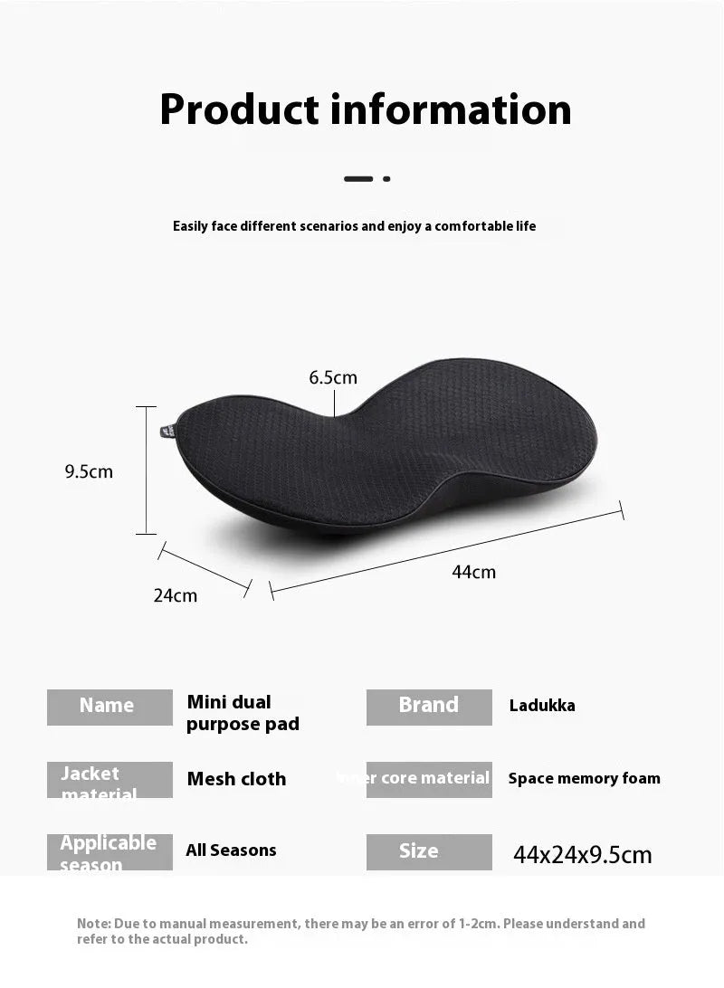 Memory foam car cushion in beige, black, brown and red colour options