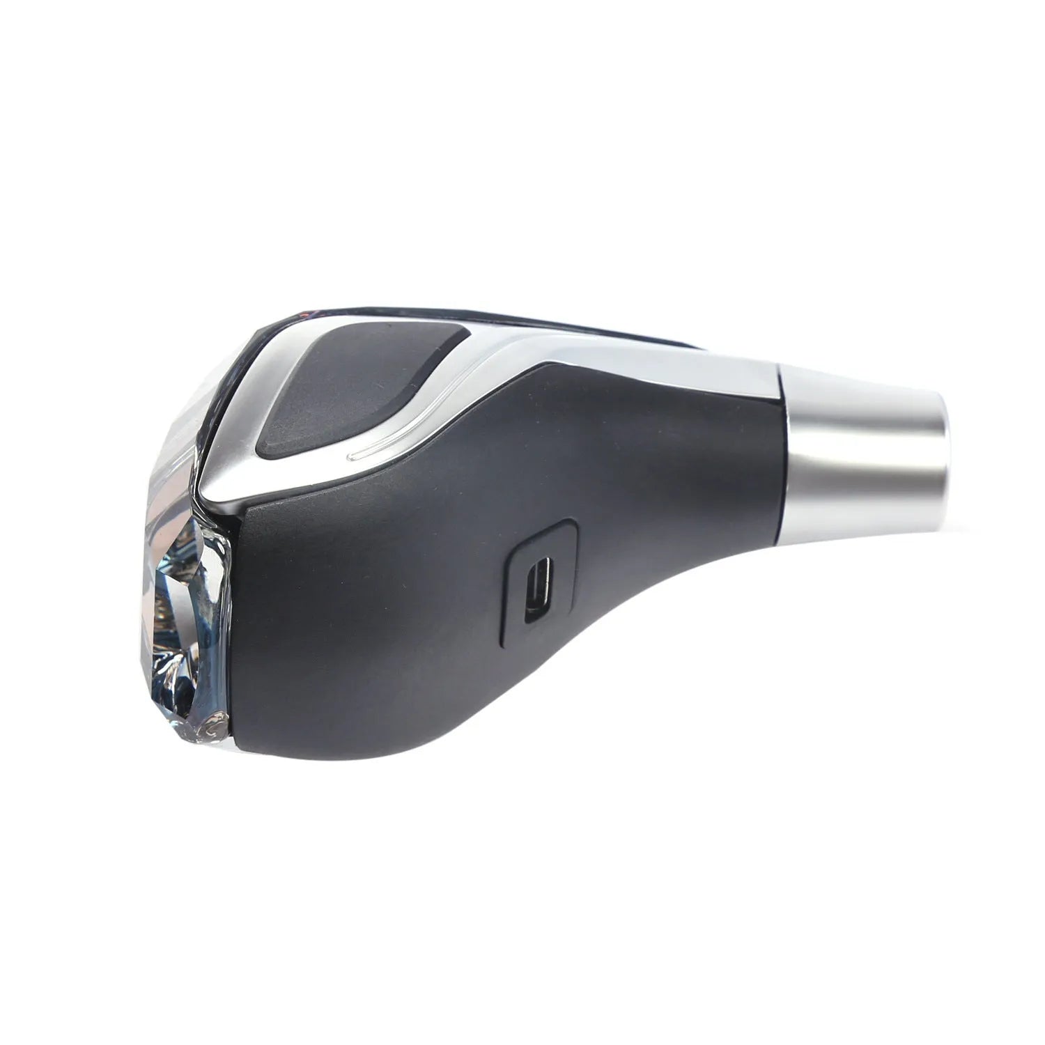 Crystal touch-sensitive light emitting gear head with metal matte finish and colourful LED