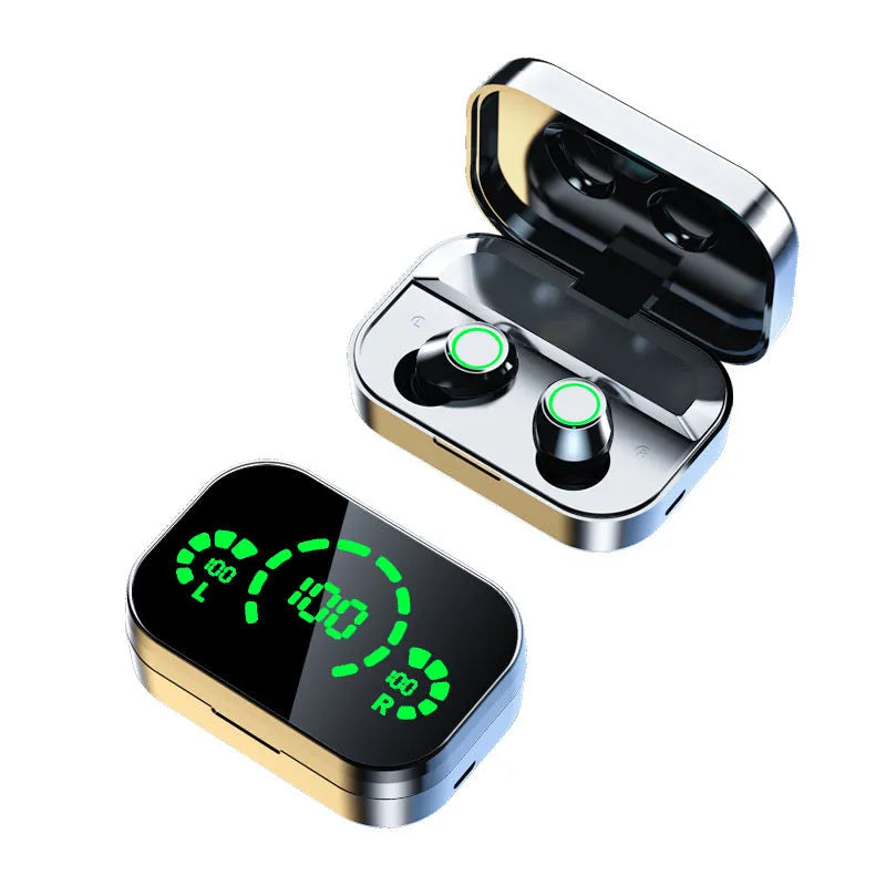 Bluetooth 5.3 wireless gaming headset with touch controls and earplug design