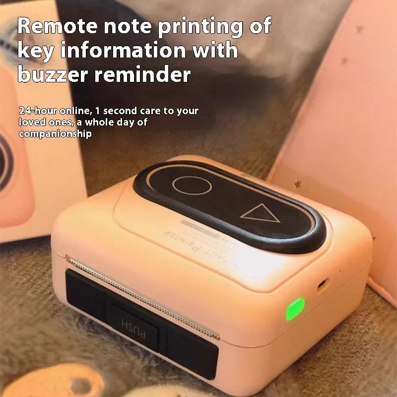 Portable Bluetooth mini printer in multiple colours for mobile phone text printing