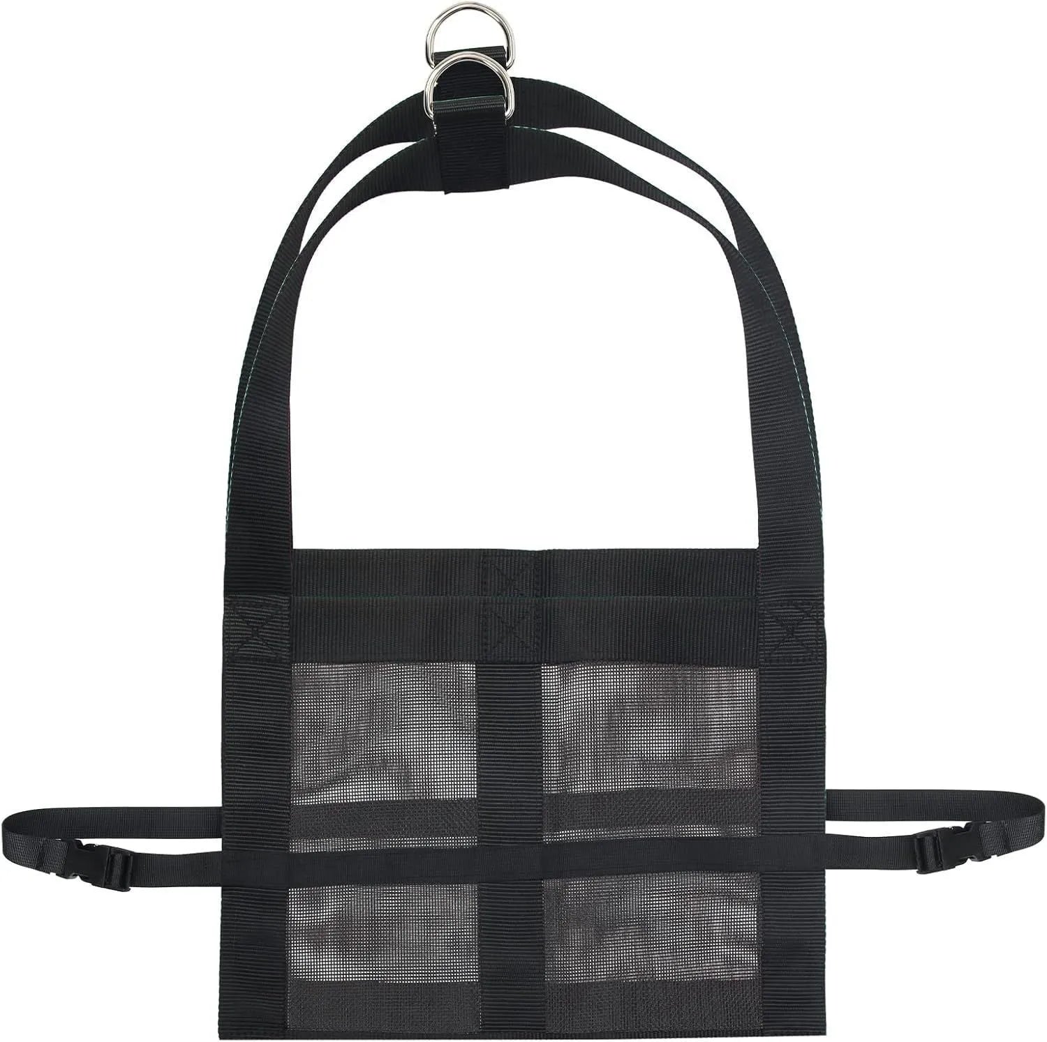 Large black nylon calf and dog weighing sling measuring 35x150cm for livestock and pet weight measurement