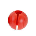Round grip dumbbell silicone spherical hand grip in black on a white background
