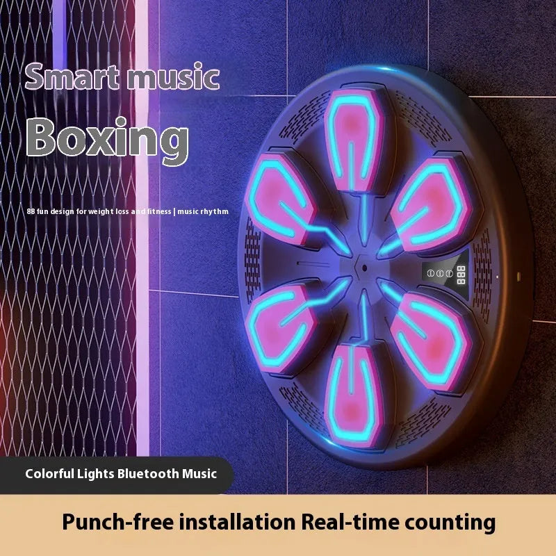 Black Music Boxing Machine electronic wall target hanging with USB charging cable