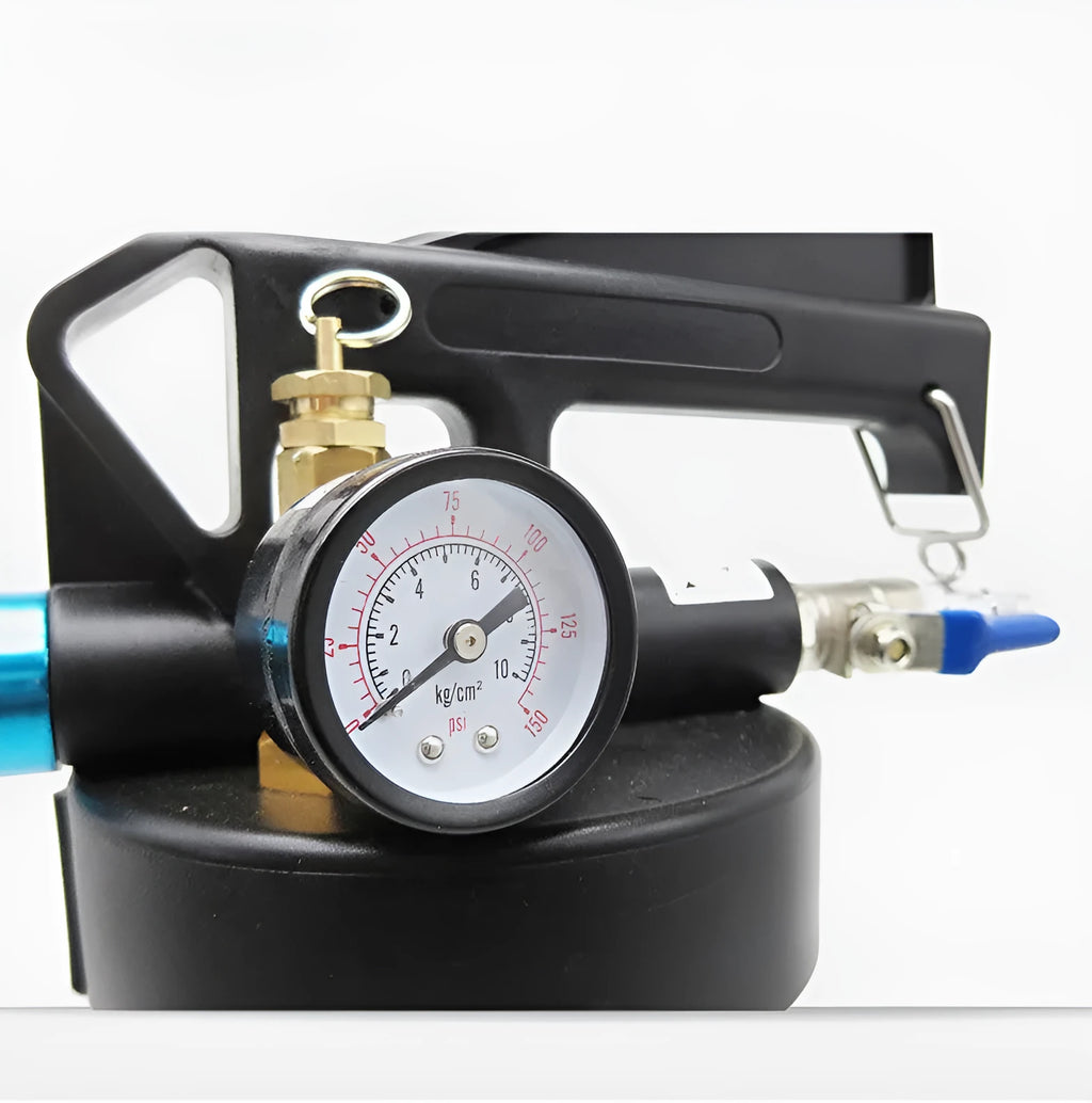Pneumatic automatic transmission oil changer unit with 220W motor and fluid tank.