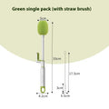 Long handle cup brush for bottle cleaning in army green colour option