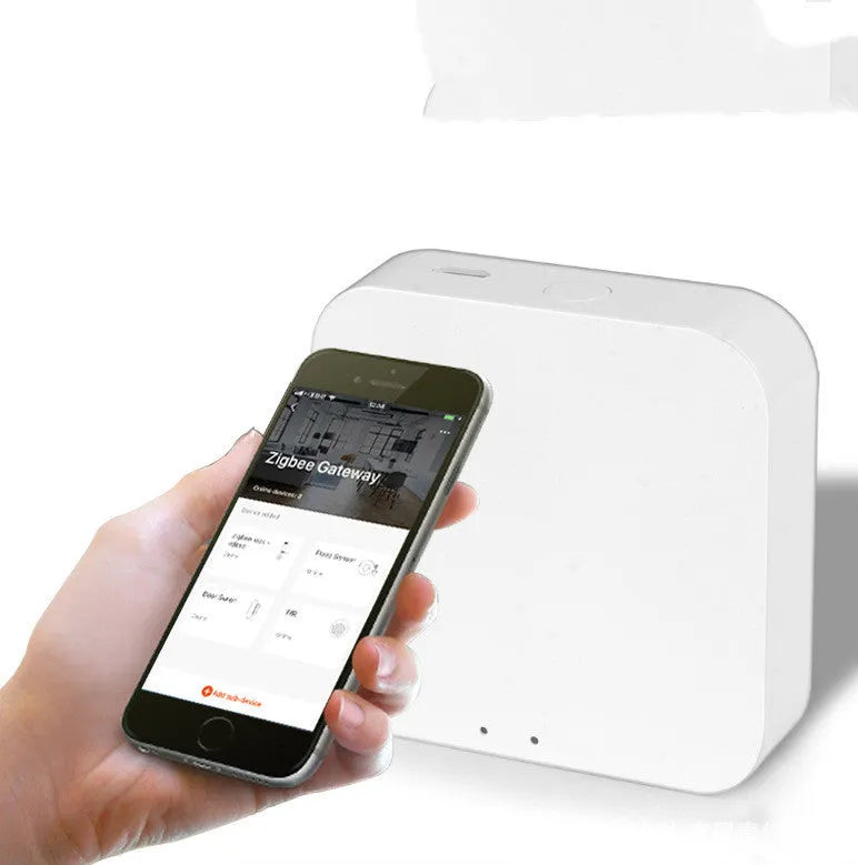 Tuya smart home gateway white Zigbee 3.0 WIFI bridge central control host with LED indicators