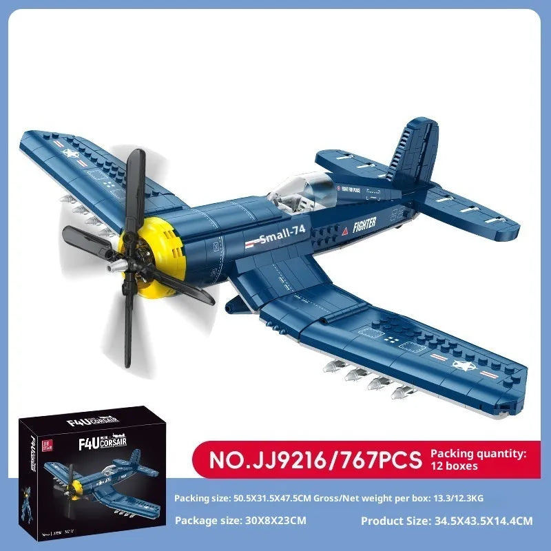 Pirate Fighter building blocks set in colour box packaging, plastic small particles