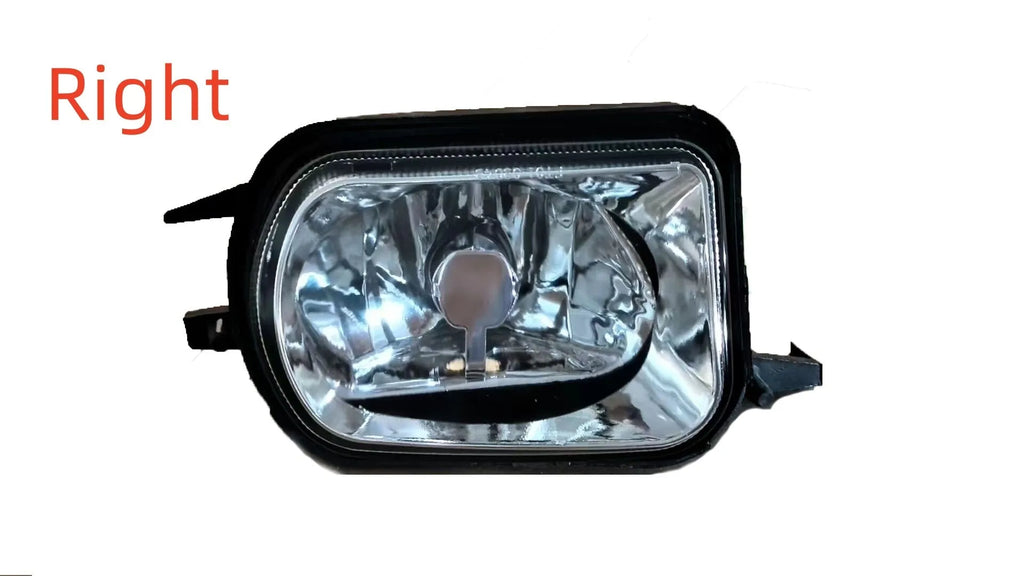 Mercedes-Benz W203 front fog lamp and daytime running light replacement assembly in plastic housing