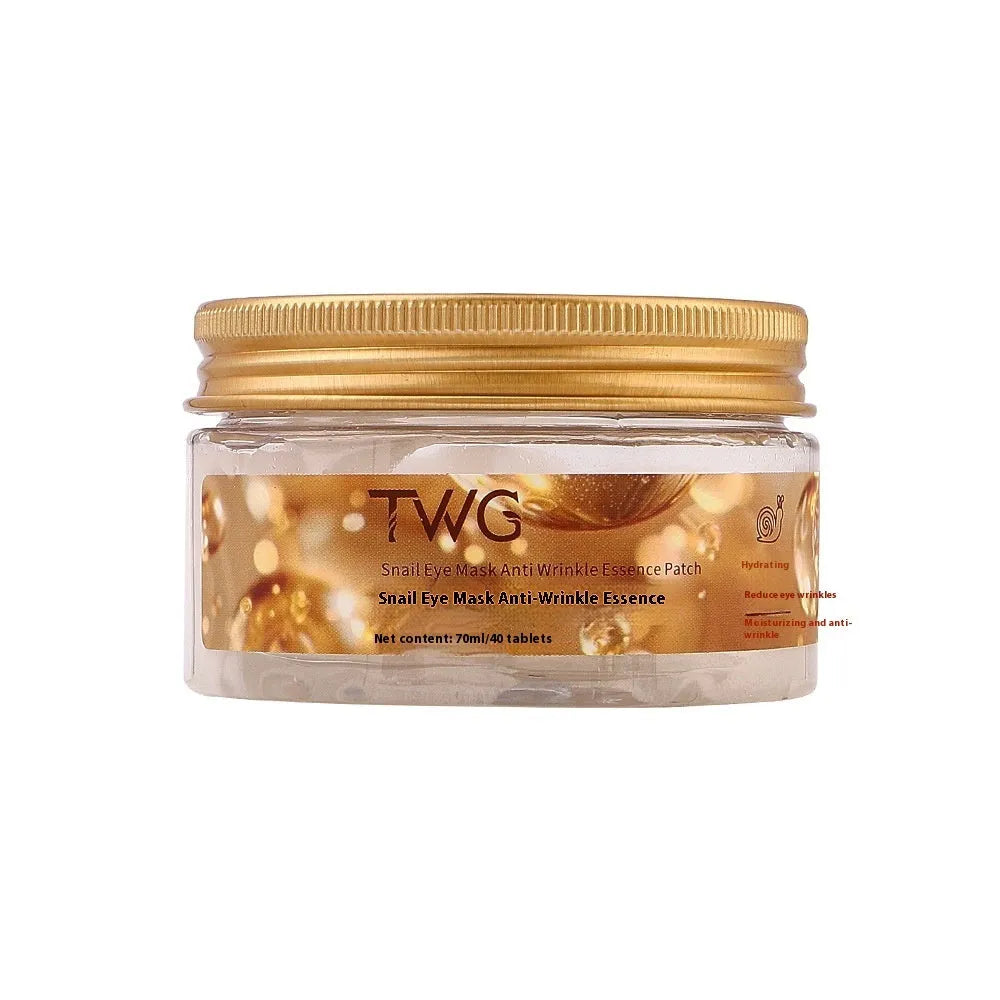 Snail eye mask anti-wrinkle essence paste in a jar with hydrating formula for dark circles and eye lines