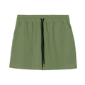 Men's thin grey polyester basketball shorts with elastic waistband for summer sports activities