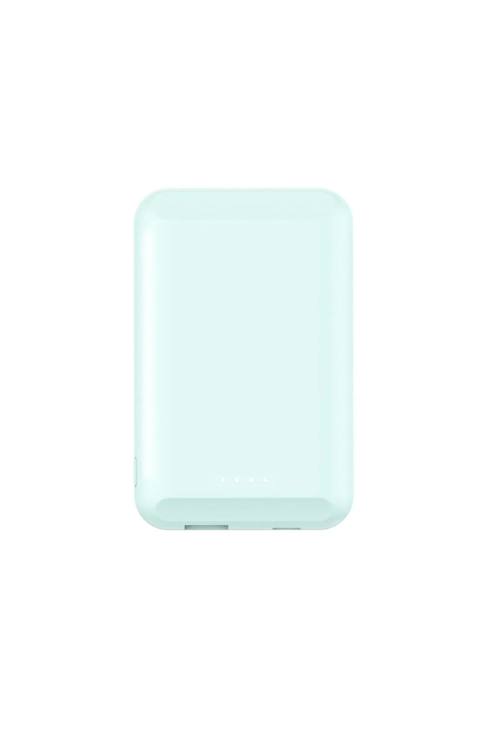 Son magnetic wireless power bank in various colours showing compact size of 85x55x12.5mm