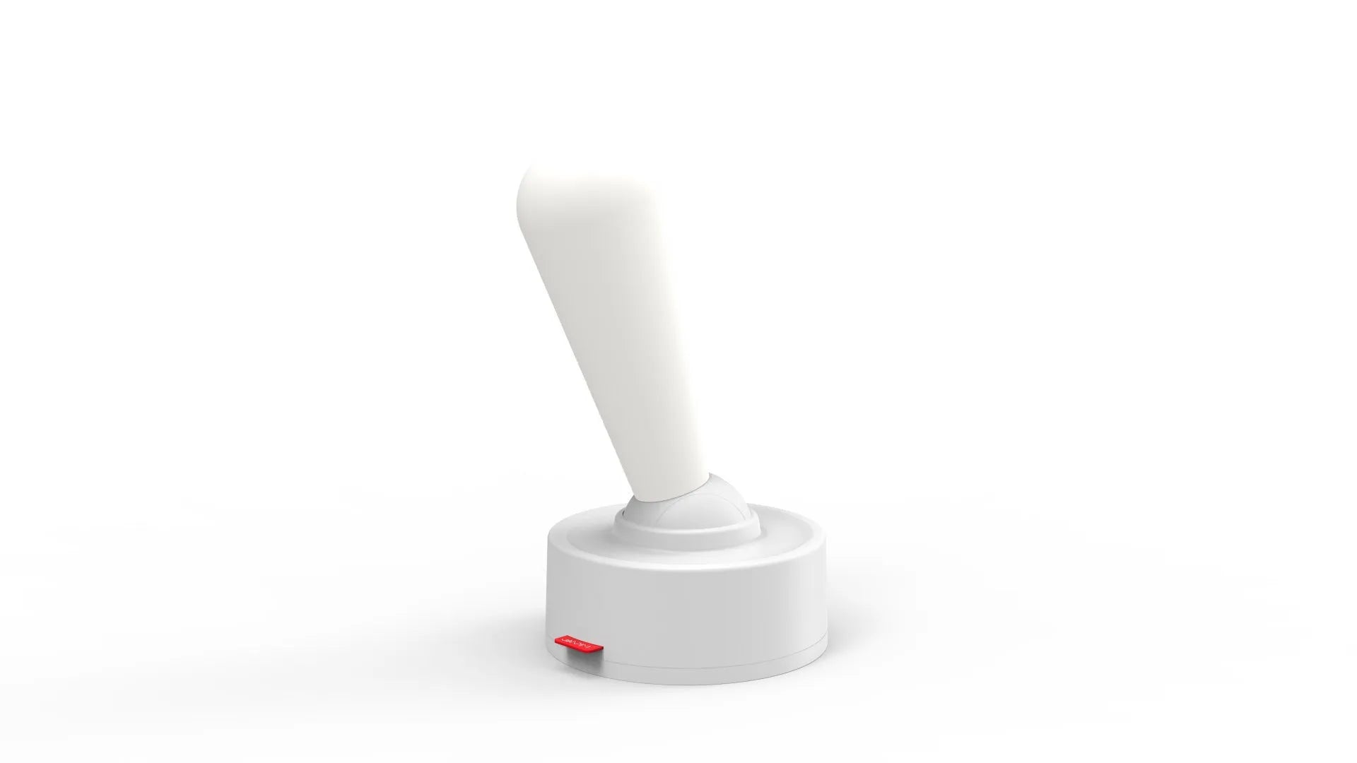 Toggle silicone USB rechargeable night light with warm LED, wall mounted in bedroom