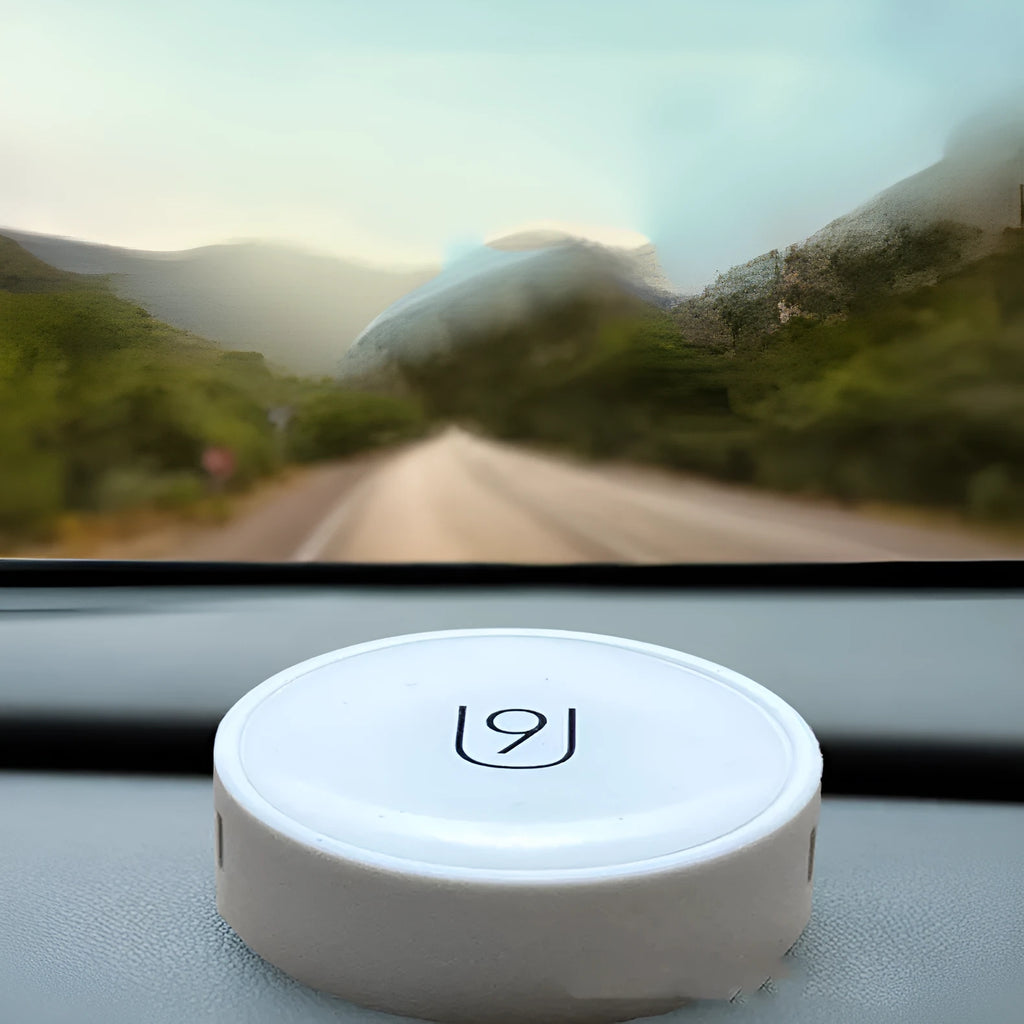 Round solid balm car decoration with floral fruity fragrance in three styles