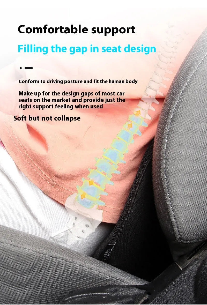 Memory foam car cushion in beige, black, brown and red colour options