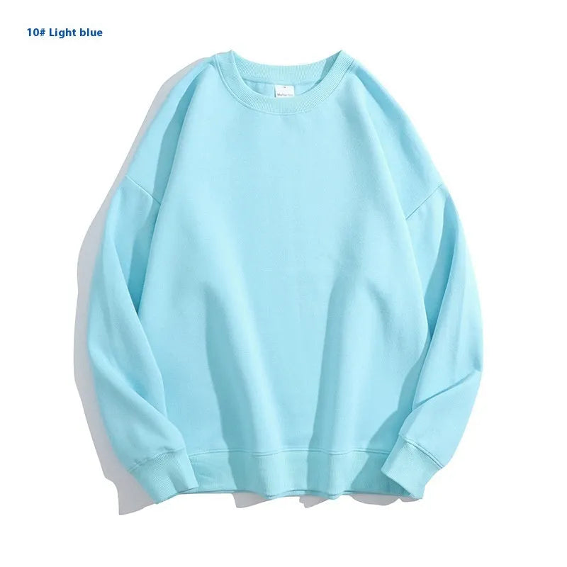 Cotton off-shoulder pullover sweater in loose fit with long sleeves