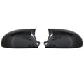 Pair of horn bright black plastic mirror reflector shells for Volkswagen Old Sagitar (2006-2011).