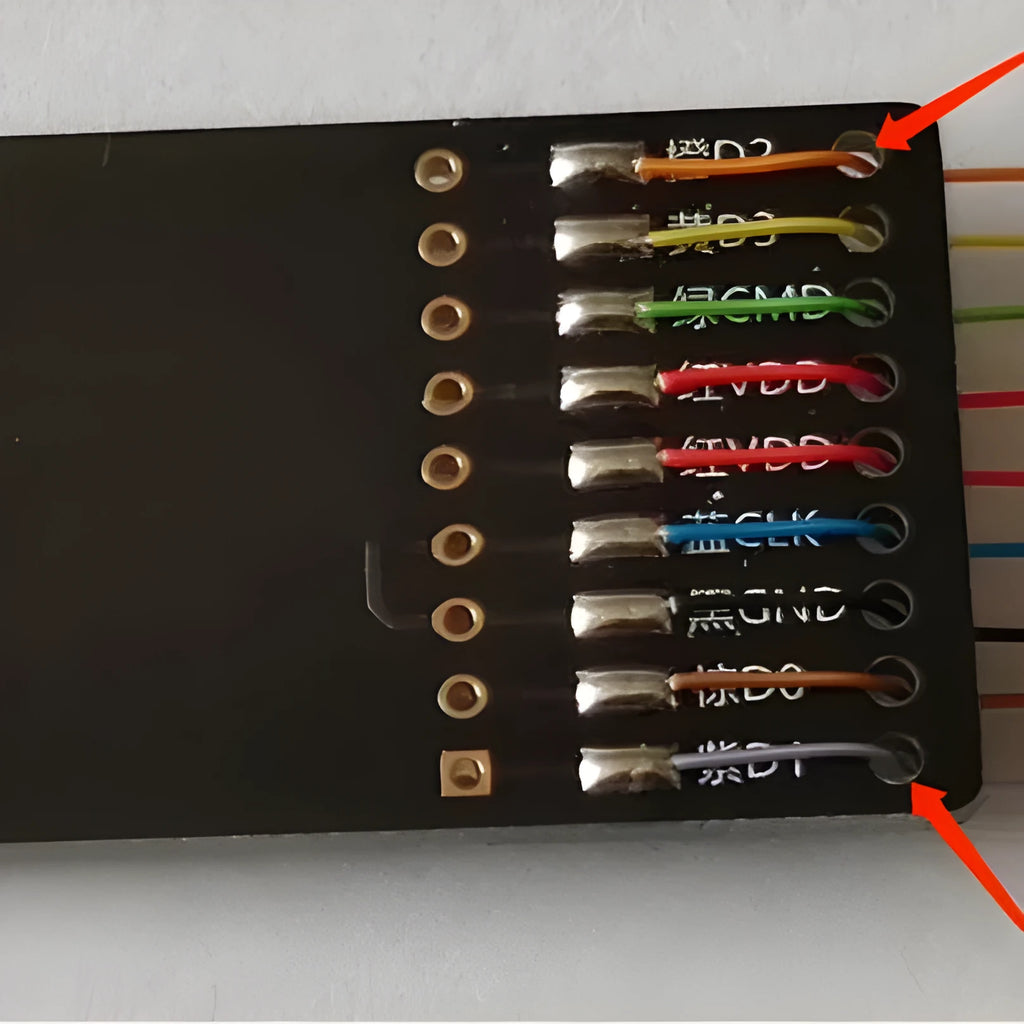 EMMC read/write tool for car audio host maintenance on BMW, Audi, Mercedes, Porsche vehicles.