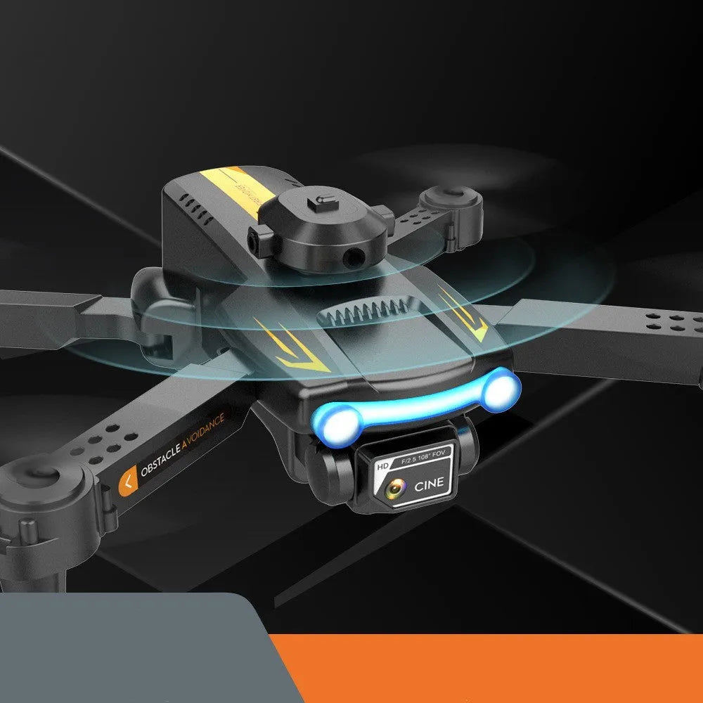 Flying drone 4K dual lens aerial photography quadcopter black plastic with optical flow positioning