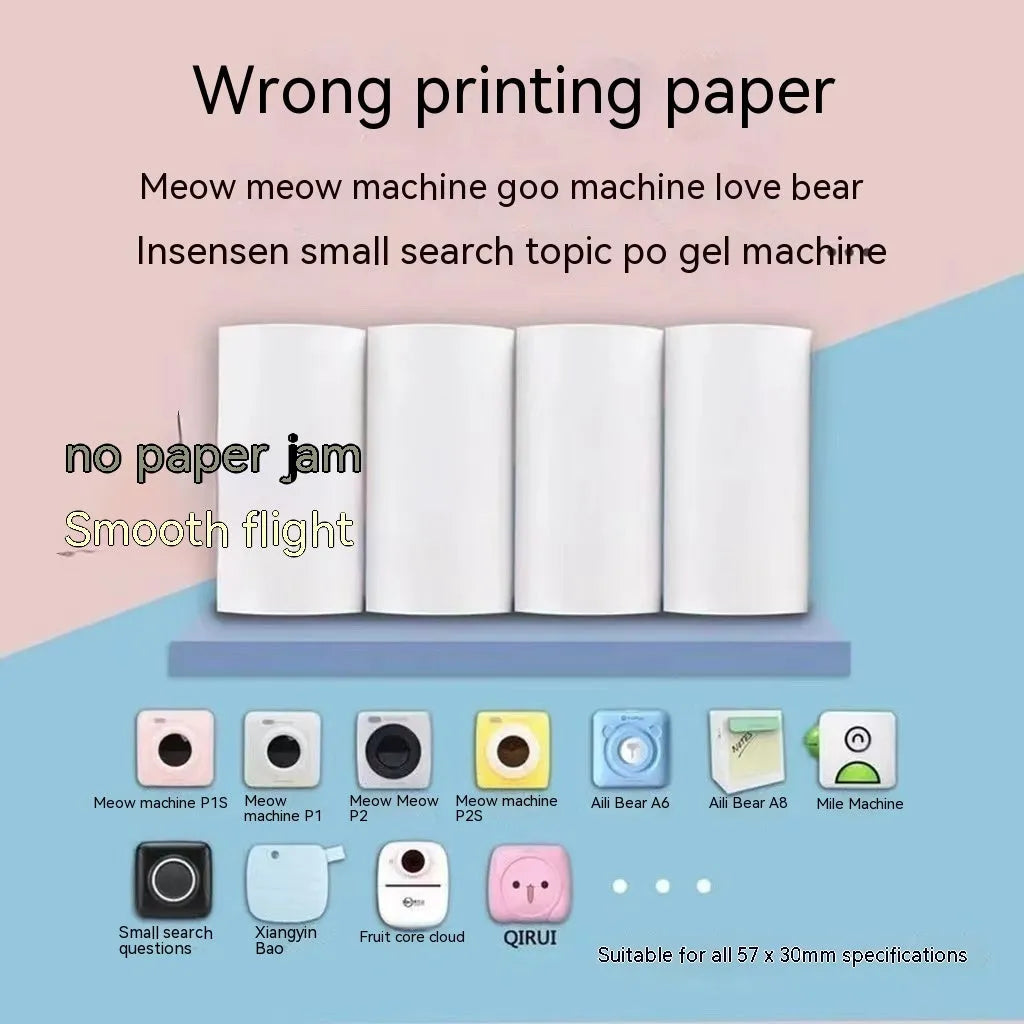 57x30mm thermosensitive printing paper rolls for student wrong question printing