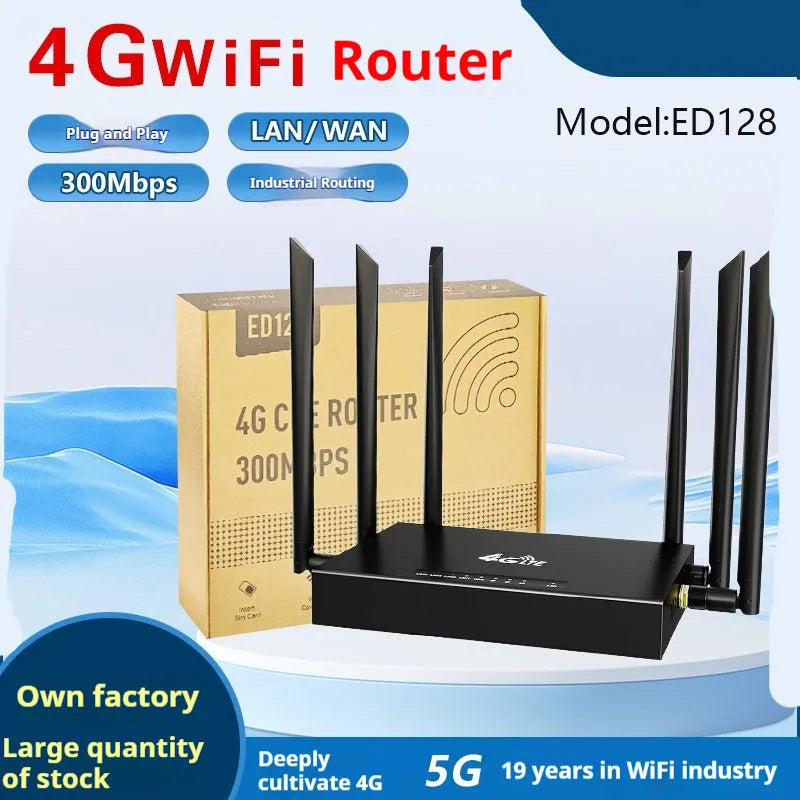 Industrial iron box 4G 3G router with antenna and power supply options