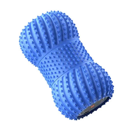 Electric peanut yoga ball roller massage instrument with Bluetooth music in blue colour, USB rechargeable