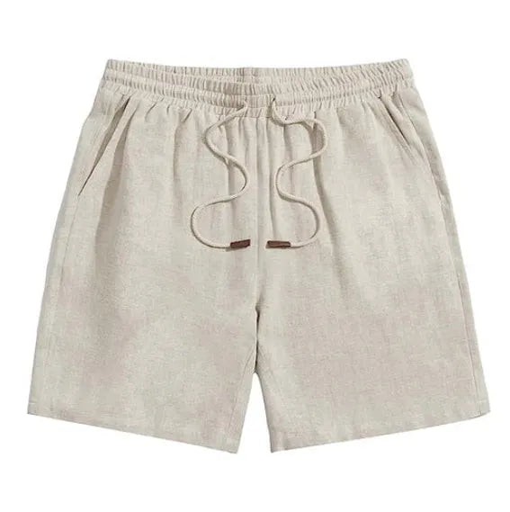 Men's plus size quick-drying loose thin shorts with elastic waistband in a camouflage pattern