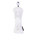 Black and white waterproof golf bag wooden pole protective cover made from PU material