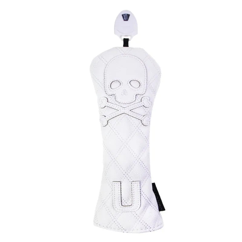 Black and white waterproof golf bag wooden pole protective cover made from PU material