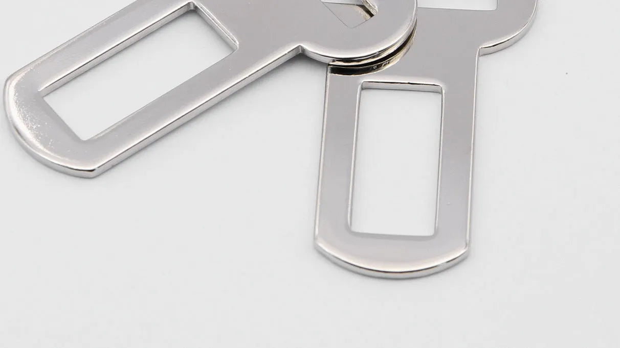 26mm silver metal pet safety buckle for leash and car restraint systems