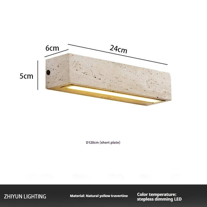 Modern simplicity bedside wall lamp in 24cm or 42cm with 3 colour light and 220V voltage