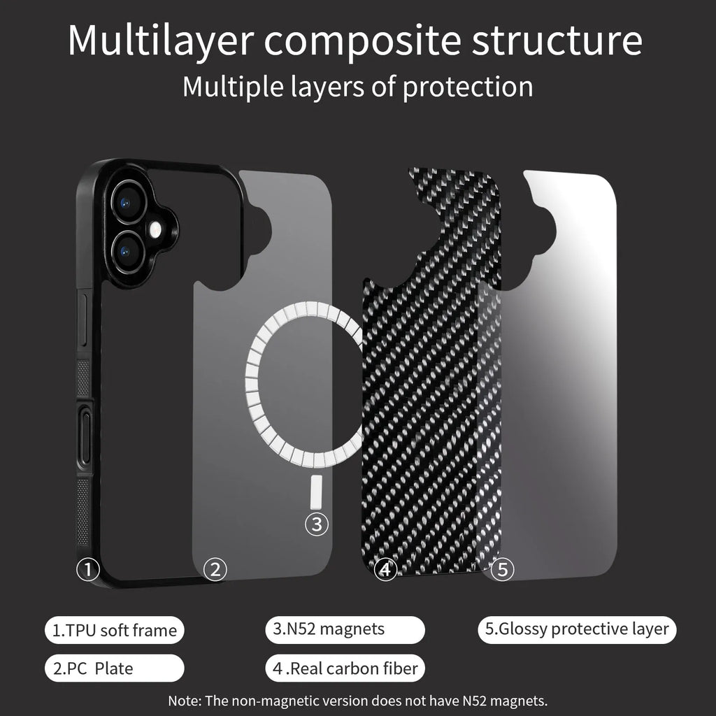 17 Series Twill Black mobile phone case for iPhone models, angled view showing textured finish