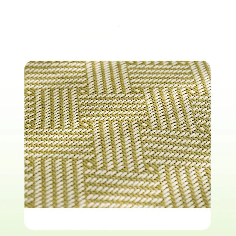 Green fruit pattern pet nest mat with raised backrest in large 65x50cm size