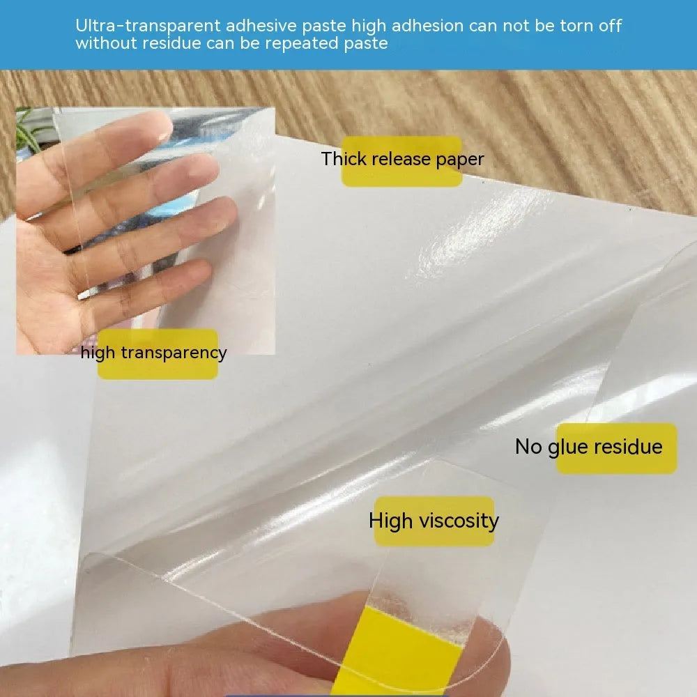White plastic furniture anti-scratch stickers 440x300mm on table leg for floor protection