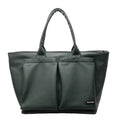 Lightweight PU shoulder bag with expandable 20-35 litre capacity in black, white or green