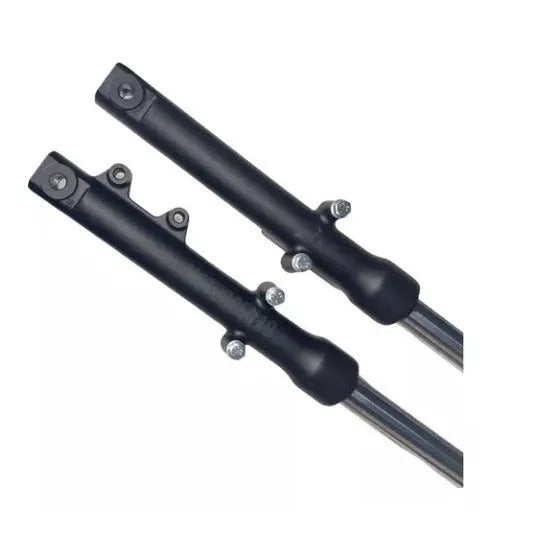 Pair of black motorcycle front shock absorbers for Vento Tornado Storm 250, 50x13x5cm