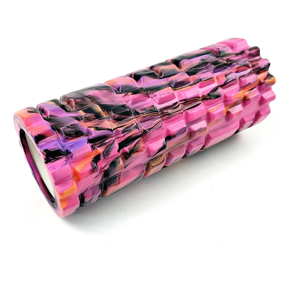 33 cm camouflage pattern EVA foam roller in six colour combinations for fitness and massage