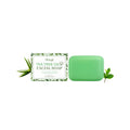 100g Tea Tree Oil Cleansing Soap bar with aloe extract and mint leaves ingredients